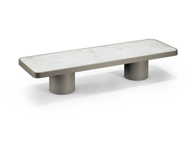 Журнальный стол Reflex Disegno Tau 40 Steel 2 Basi