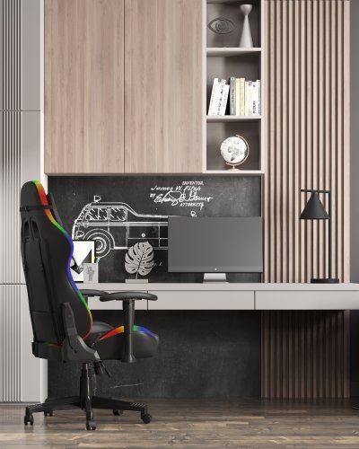 Кресло спортивное TopChairs GMM-080 черный