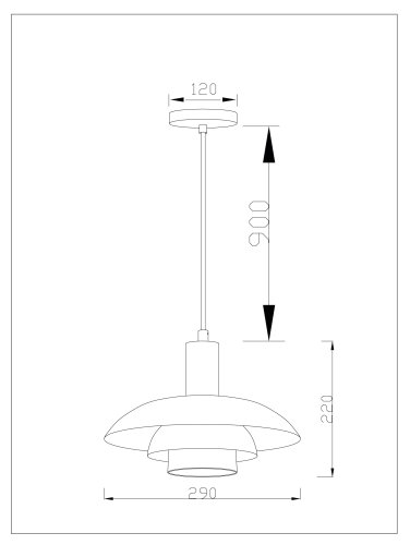 Светильник подвесной Moderli V10657-1P Pescara