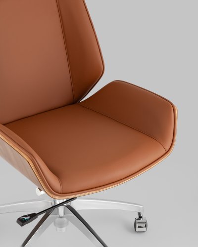 Кресло офисное TopChairs Crown SN коричневый