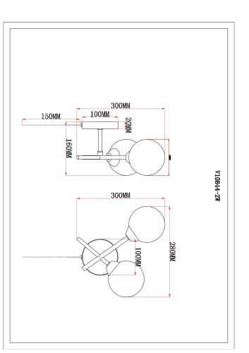 Бра Moderli V10844-2W Molecule