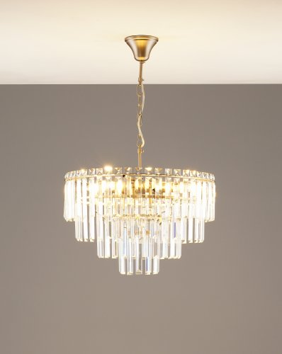 Люстра подвесная Moderli V10738-9P Crystal