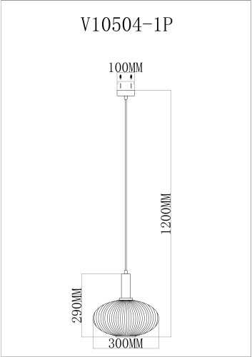 Светильник подвесной Moderli V10504-1P Boise