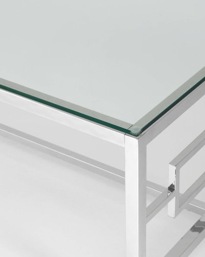 Журнальный стол 120*60 БРУКЛИН серебро