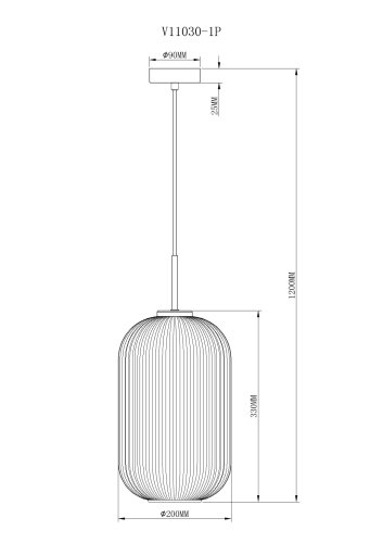 Светильник подвесной Moderli V11030-1P Ivory