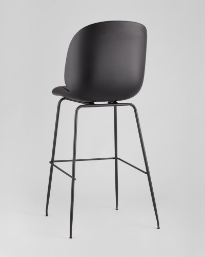 Стул барный Beetle PU со спинкой коричневый 2 шт