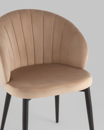 Стул Lastura велюр капучино