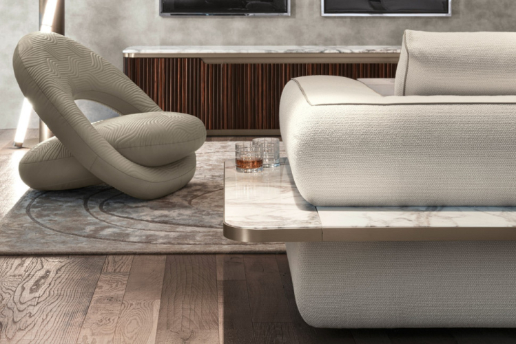 Диван Giorgio collection Luxor Sofa marble shelves