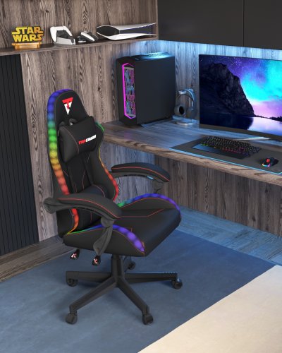 Кресло спортивное TopChairs Druid черный