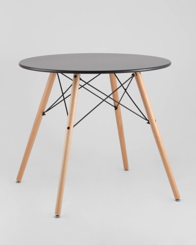 Стол круглый EAMES DSW NEW D=80 черный