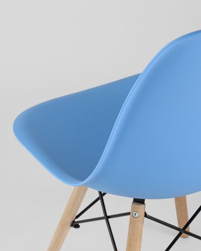 Стул Eames Style DSW голубой (разборный каркас)