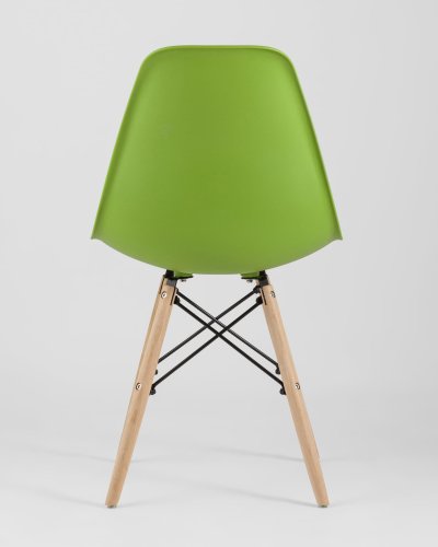 Стул Eames Style DSW зеленый (разборный каркас)