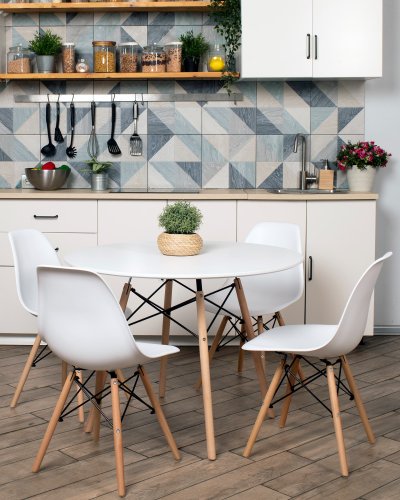 Стул Eames Style DSW белый x4 (разборный каркас)