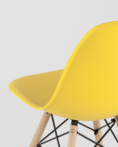 Стул Eames Style DSW желтый x4 (разборный каркас)