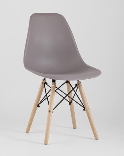 Стул Eames Style DSW темно-бежевый x4 (разборный каркас)