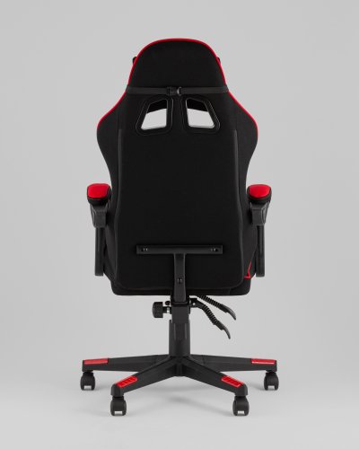Кресло спортивное TopChairs Shadow ткань черно-красный
