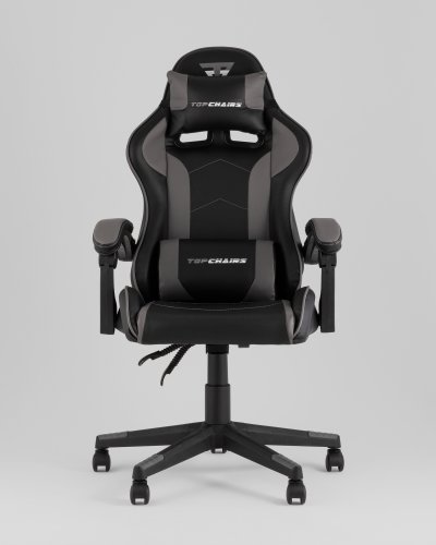Кресло спортивное TopChairs Shadow черно-серый
