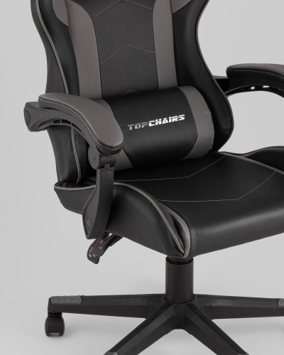 Кресло спортивное TopChairs Shadow черно-серый