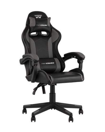 Кресло спортивное TopChairs Shadow черно-серый