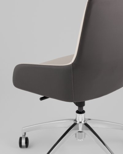 Кресло офисное TopChairs Soulo светло-серый, серый
