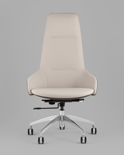 Кресло руководителя TopChairs Soulo светло-серый, серый