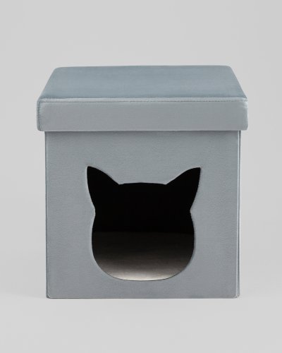 Пуф складной с ящиком Store Pet бирюзовый
