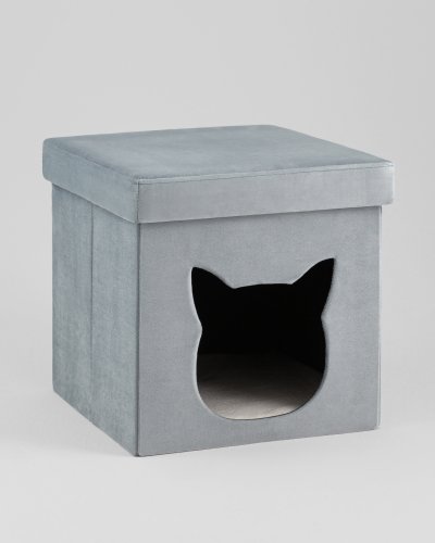 Пуф складной с ящиком Store Pet бирюзовый