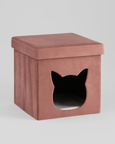 Пуф складной с ящиком Store Pet розовый