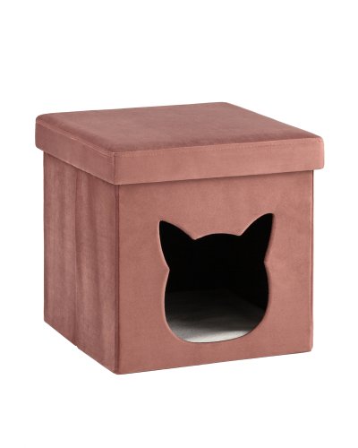 Пуф складной с ящиком Store Pet розовый