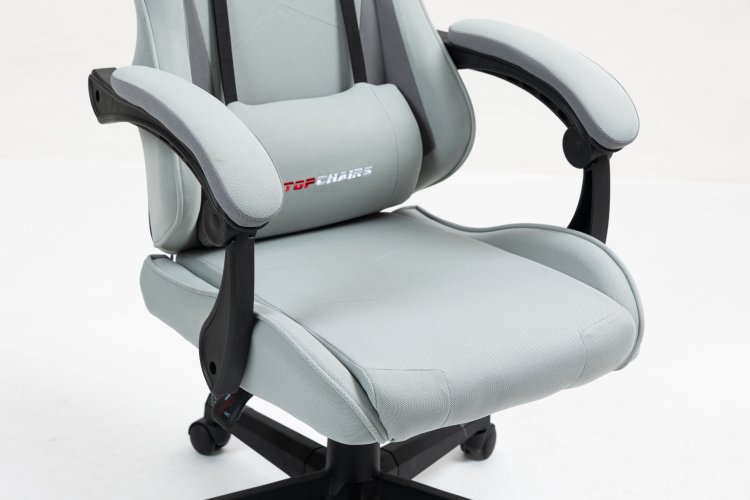 Кресло спортивное TopChairs Phantom серо-голубой