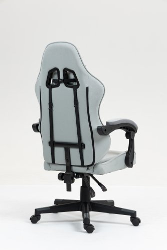 Кресло спортивное TopChairs Phantom серо-голубой