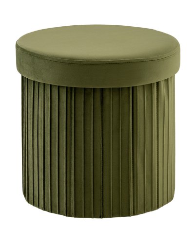 Пуф складной с ящиком Store Round травяной