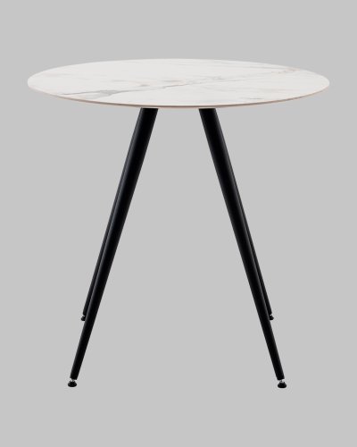 Стол Ники круглый столешница керамика Ice Jade 800