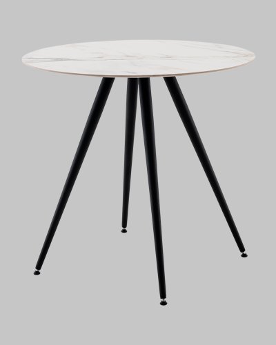 Стол Ники круглый столешница керамика Ice Jade 800