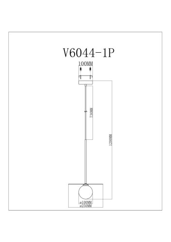 Светильник подвесной Moderli V11569-1P Scrumbel