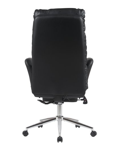 Кресло руководителя TopChairs Solid с оттоманкой черный