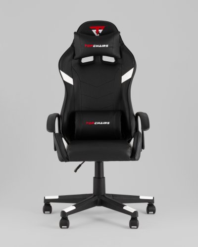 Кресло спортивное TopChairs Warden черно-белый