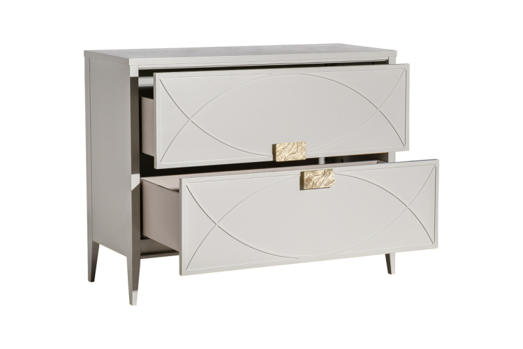 151SV-000012 Комод бежевый 2 ящика 100*80*40см