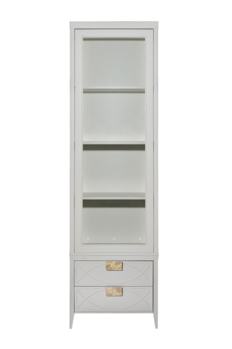 151SV-000021 Шкаф-витрина 1 стеклянный фасад с тумбой прикроватной с 2-мя ящиками