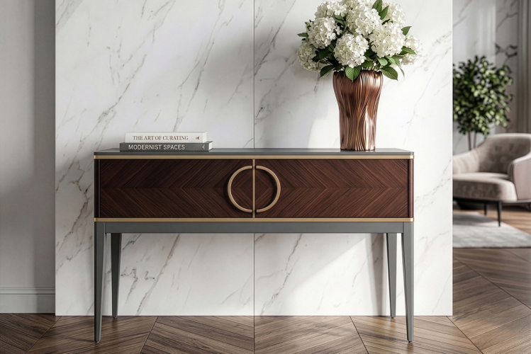151SV-10002 Консоль шпон 2 ящика 120*80*35см