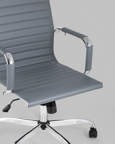 Кресло руководителя TopChairs City серый