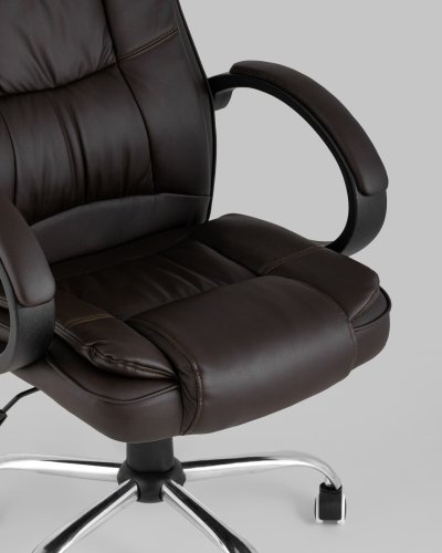Кресло руководителя TopChairs Atlant коричневое