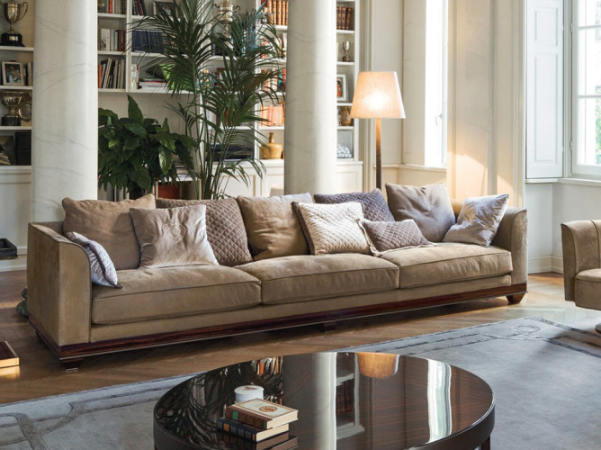 Диван Chopin free back cushions Longhi Regency W 596