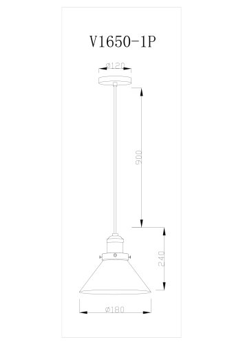 Подвесной светильник Moderli V1650-1P Single