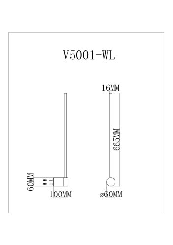 Настенный светодиодный светильник Moderli V5001-WL Ricco
