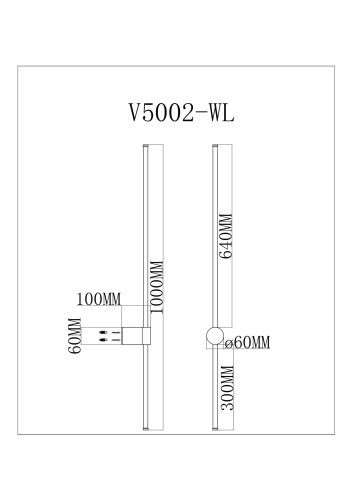 Настенный светодиодный светильник Moderli V5002-WL Ricco