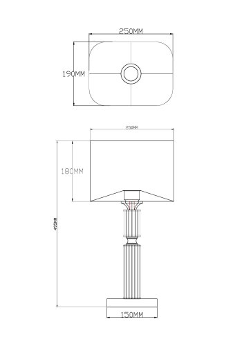 Настольная лампа Moderli V2621-1T Katar