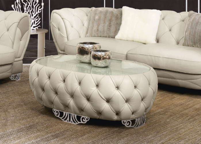 Стол журнальный Bm style Contemporary leather Ottaviano pouff
