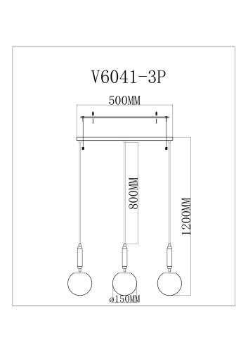 Подвесной светильник Moderli V6041-3P Scrumbel