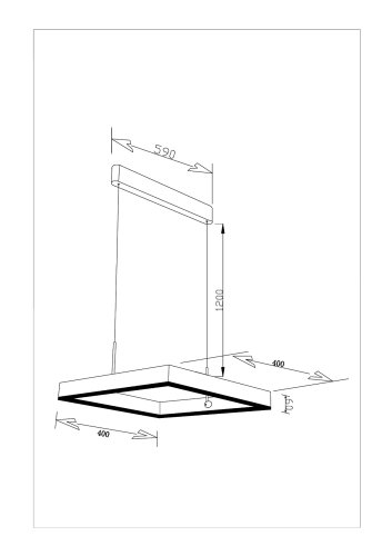 Светодиодный подвесной светильник Moderli V2452-PL Straight